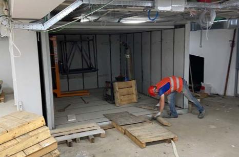 Chambre forte assemblage